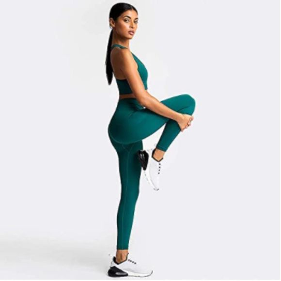 Women’s Yoga Outfits 2 piece Set Workout Tracksuits - Picture 4 of 4